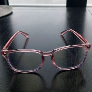 Pink clear blue light glasses TIJN